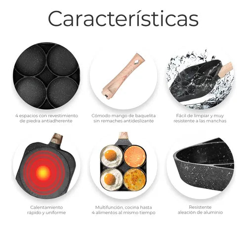 SARTEN 4 DIVISIONES